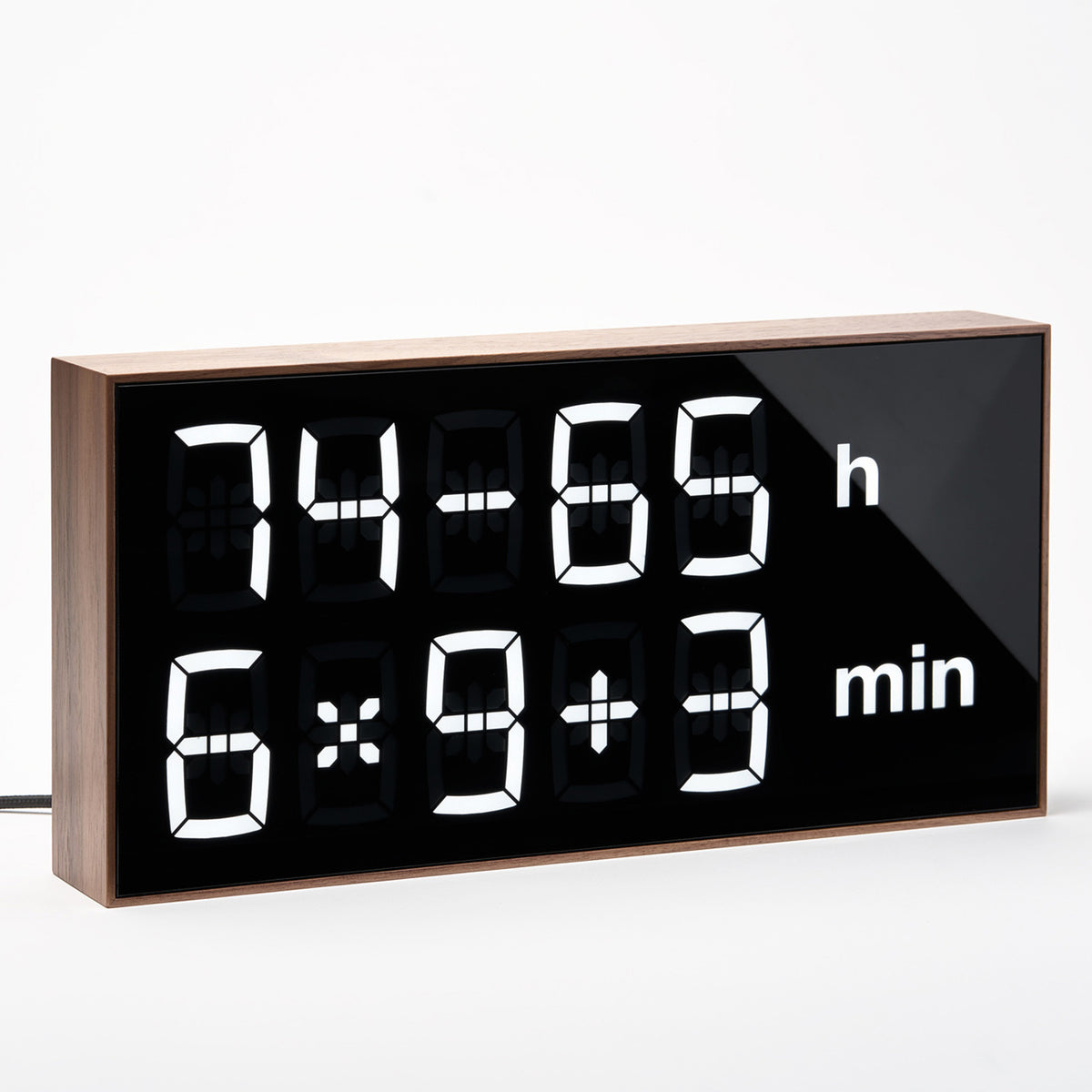 Rechenuhr "Albert Clock" Original – Holz · 33 cm | Albert Clock