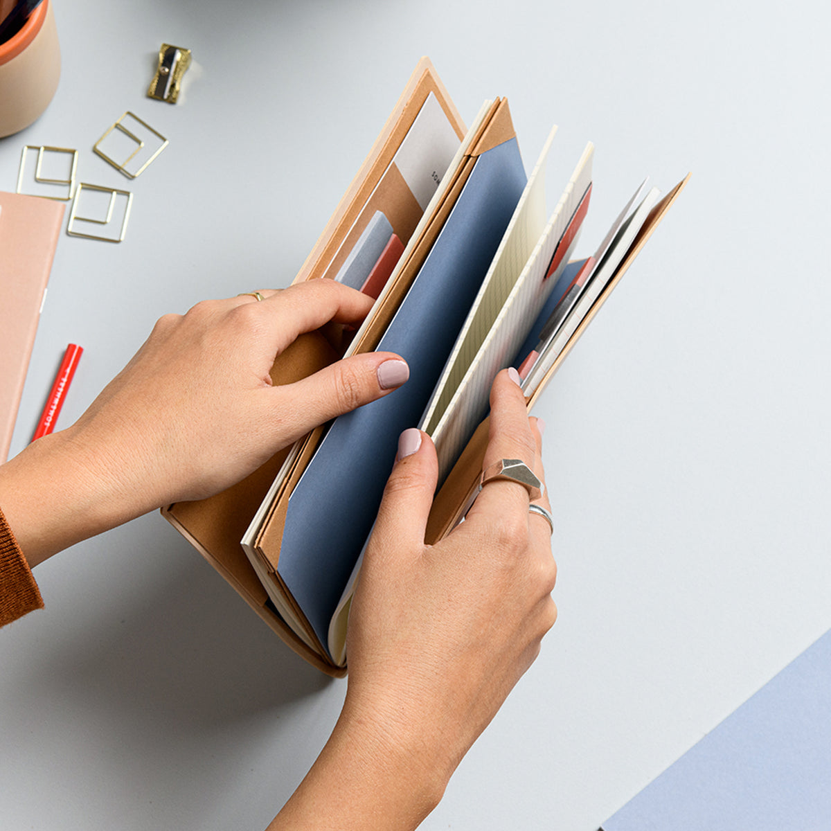 GOING PLACES - Modulares Journal - A5 Softcover Notizbuch-Umschlag - Your Way Kollektion | Somewhere