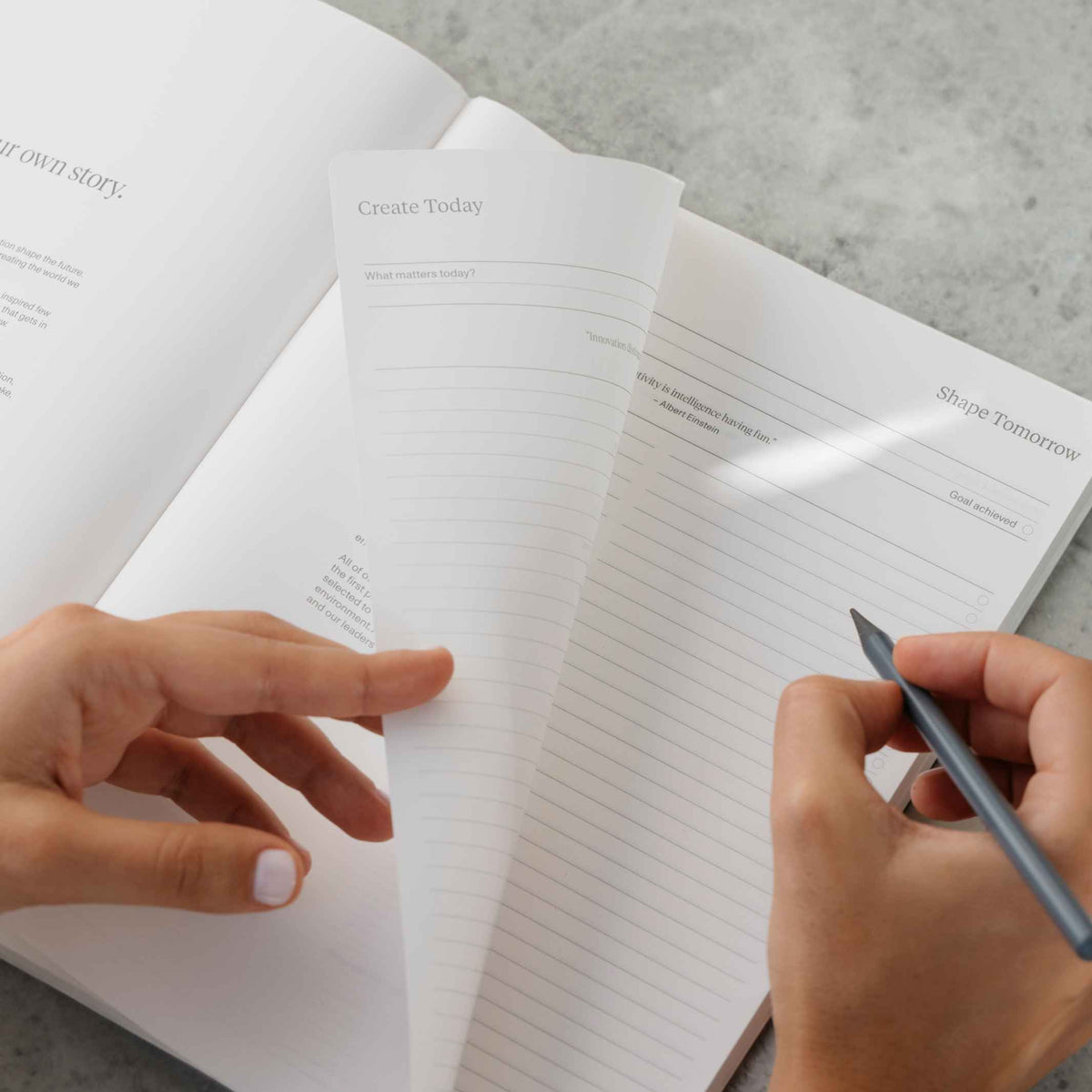 AGENDA NON DATÉ B5 - Couverture souple - Agenda non daté | Papier de pierre karstique
