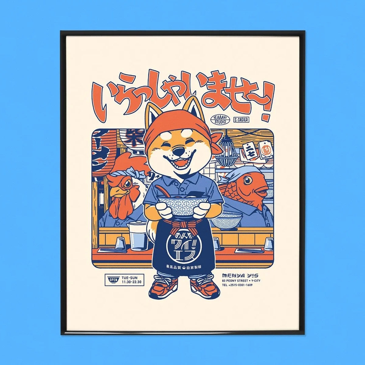 IRASSHAIMASE - Ramen Poster - 40x50 cm | Yeaaah! Studio