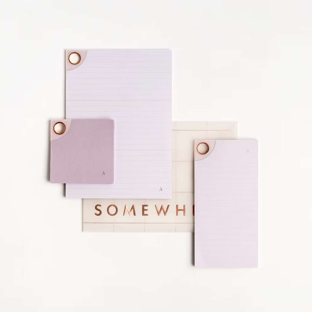 BITS N' BITES - Magnetic Memo Pads - set of 3 in blush | Somewhere