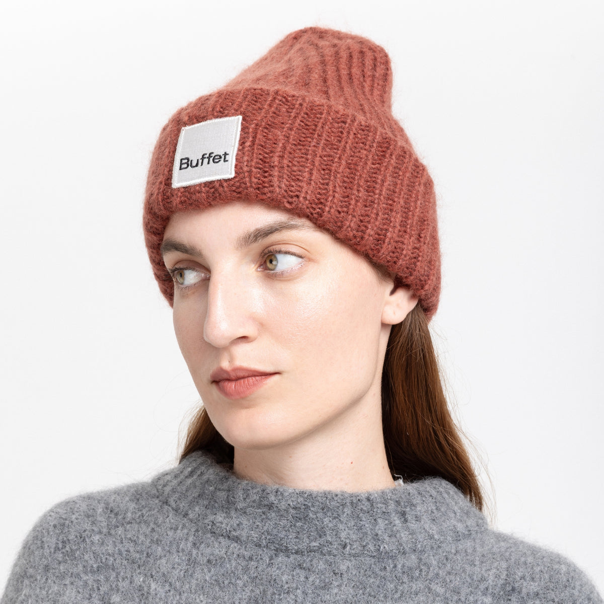 CHUNKY MOHAIR MÜTZE - Beanie - Braun | Buffet Clothing