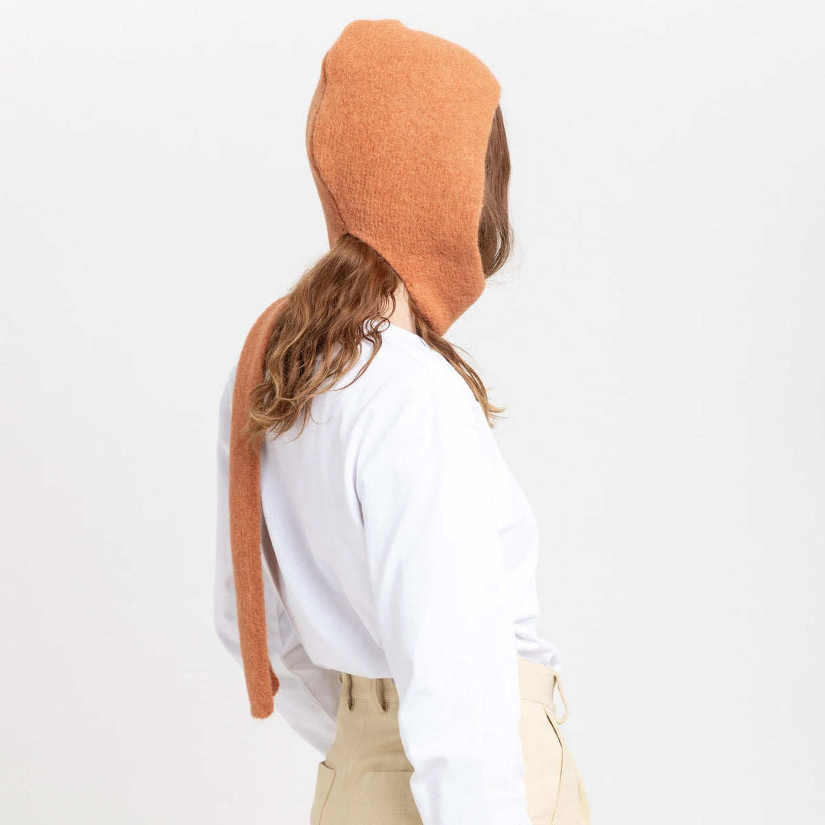 ALPACA BALACLAVA SCARF - Sturmhaube mit Schal - Rust | Buffet Clothing