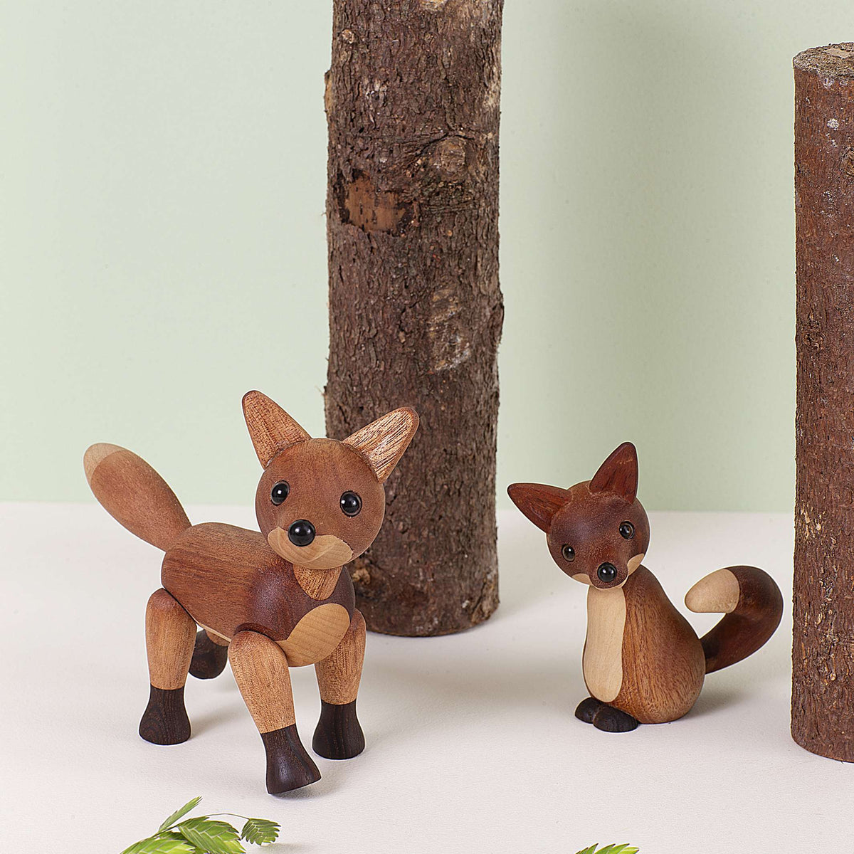 Wooden Fox Foxy – Mahogany · 12 cm | Spring Copenhagen