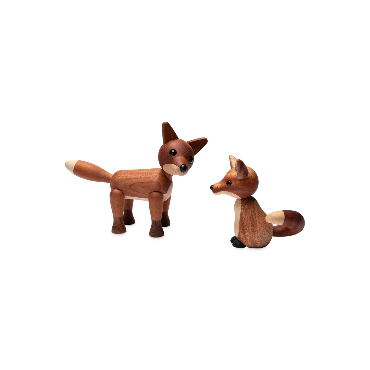 Wooden Fox Foxy – Mahogany · 12 cm | Spring Copenhagen