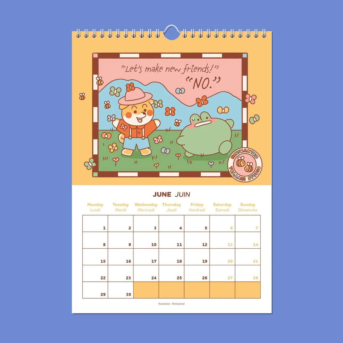 CALENDAR 2026 - Wandkalender Yeaaah! Studio x Niniwanted | Yeaaah! Studio