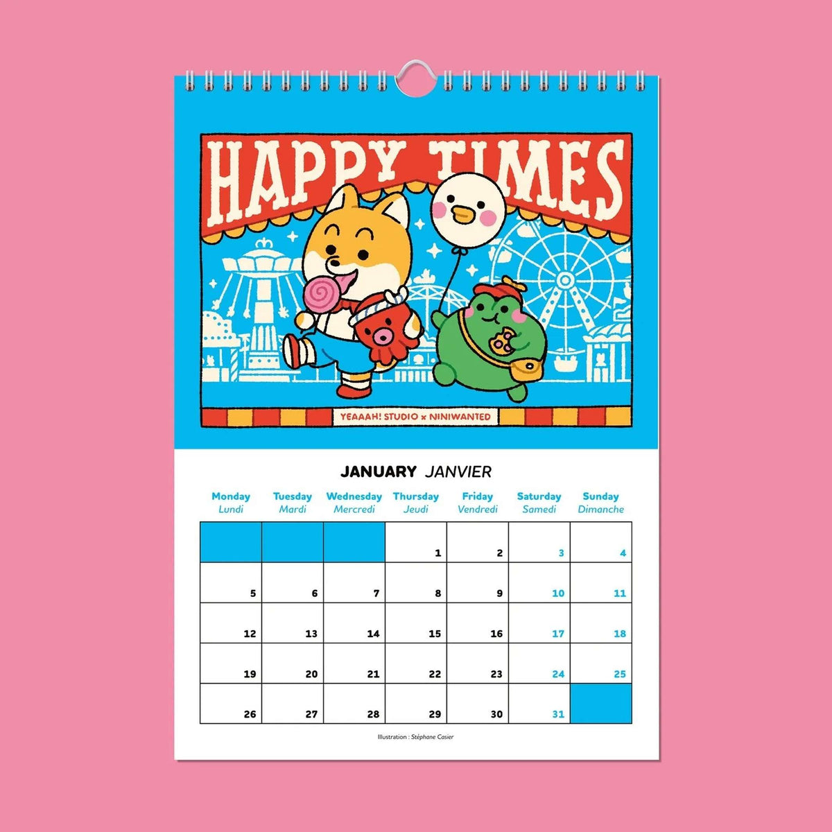 CALENDAR 2026 - Wandkalender Yeaaah! Studio x Niniwanted | Yeaaah! Studio