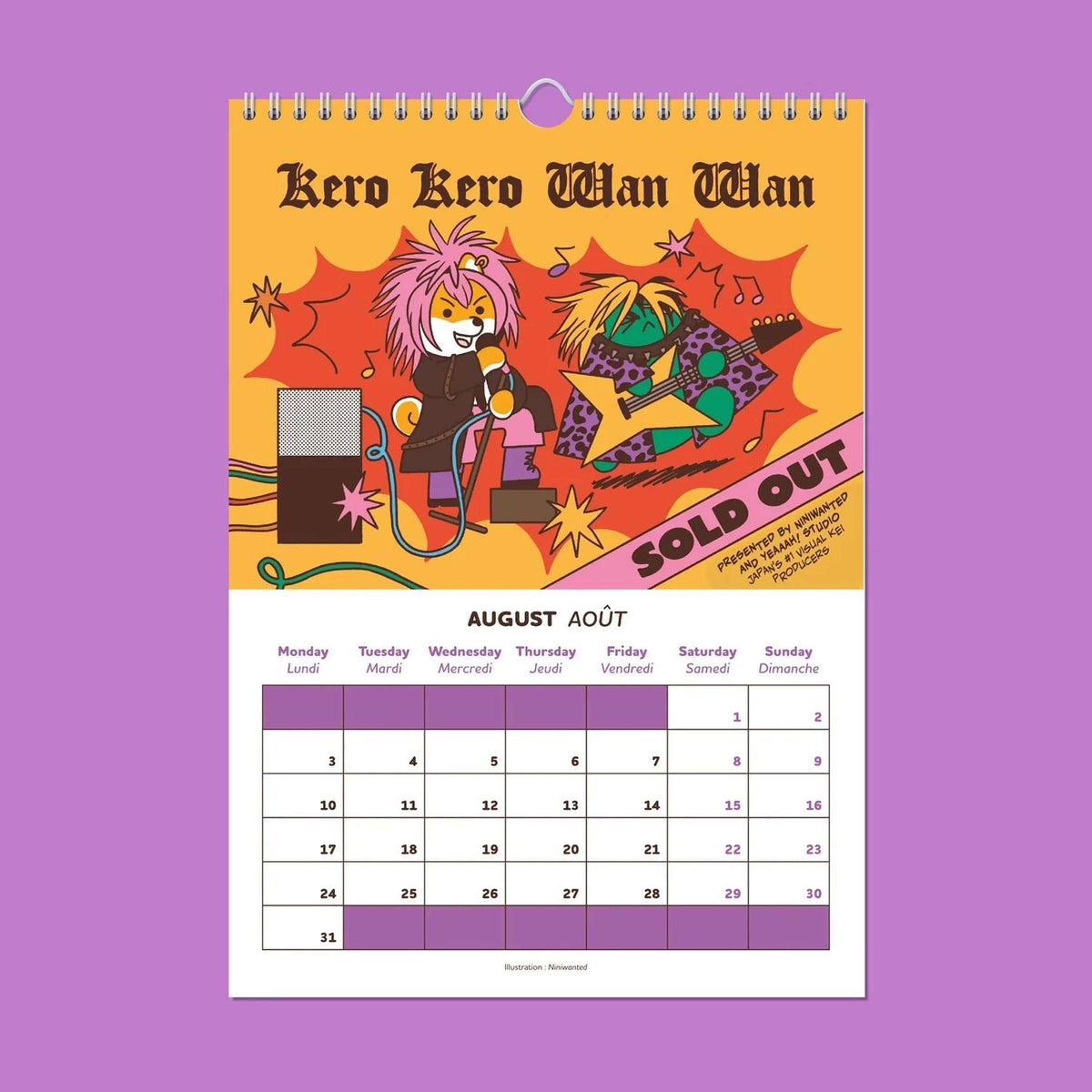 CALENDAR 2026 - Wandkalender Yeaaah! Studio x Niniwanted | Yeaaah! Studio