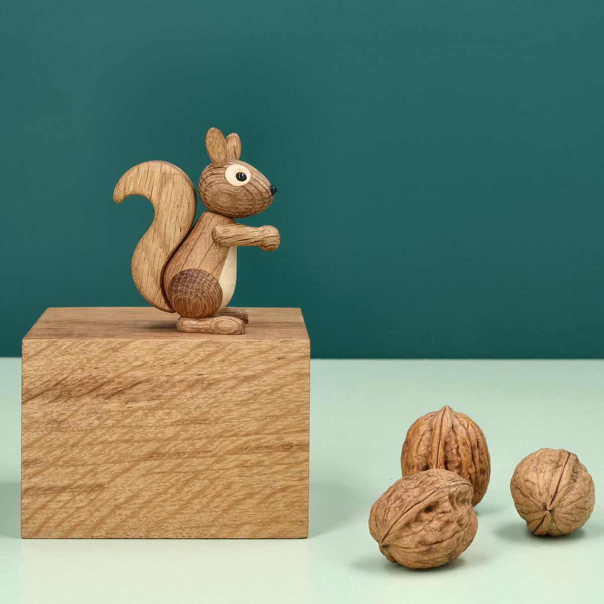 Wooden Baby Squirrel Chippy Mini – Oak · 7 cm | Spring Copenhagen