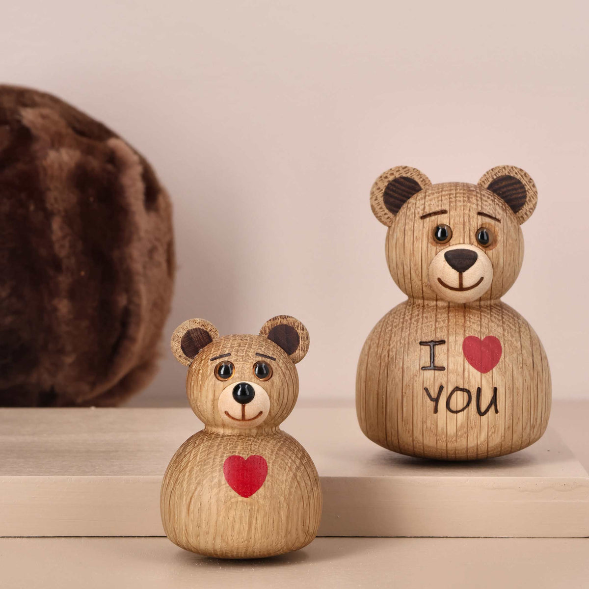 Holz-Teddybär "Mini Teddy" – Eiche · 7 cm | Spring Copenhagen