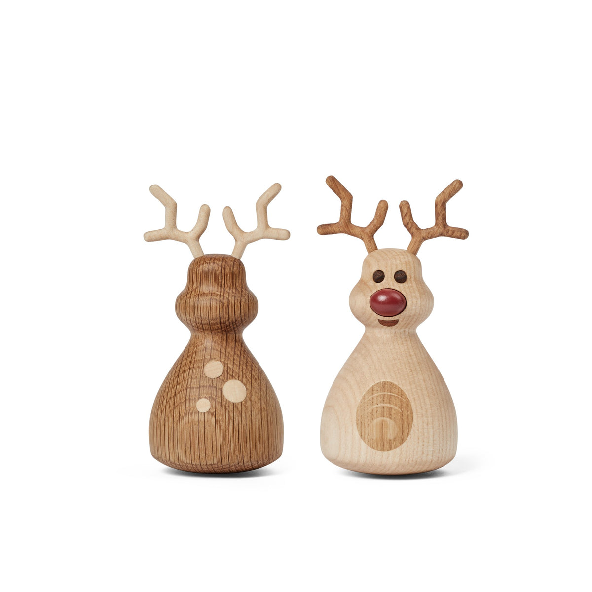 Wooden Reindeer Dizzie – Oak · 12 cm | Spring Copenhagen