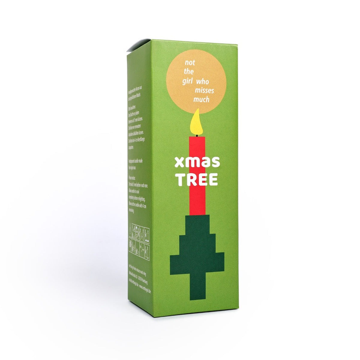 XMAS TREE CANDLE - Party Kerze mit Mini Pop Ständer - ca. 13 cm hoch. | Not the girl who misses much