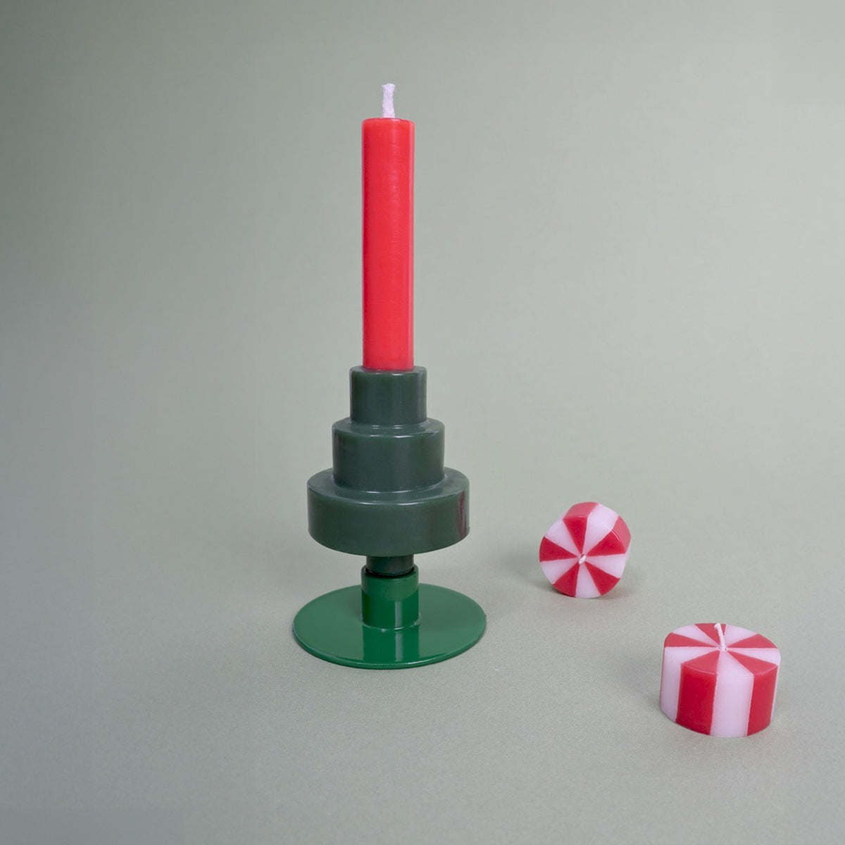 XMAS TREE CANDLE - Party Kerze mit Mini Pop Ständer - ca. 13 cm hoch. | Not the girl who misses much