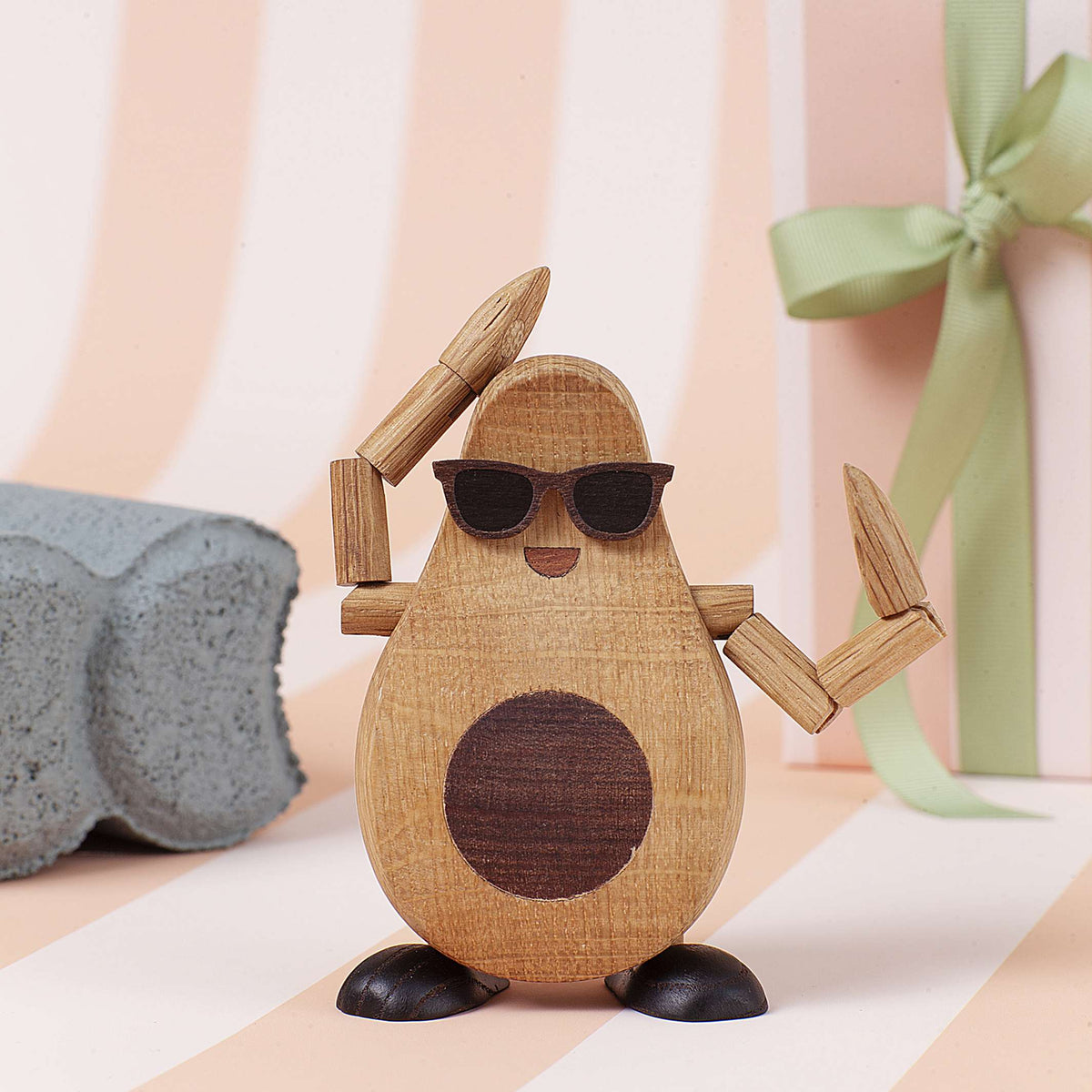 Holzfigur Woodies "Alfredo Avocado" – 9 cm | Spring Copenhagen