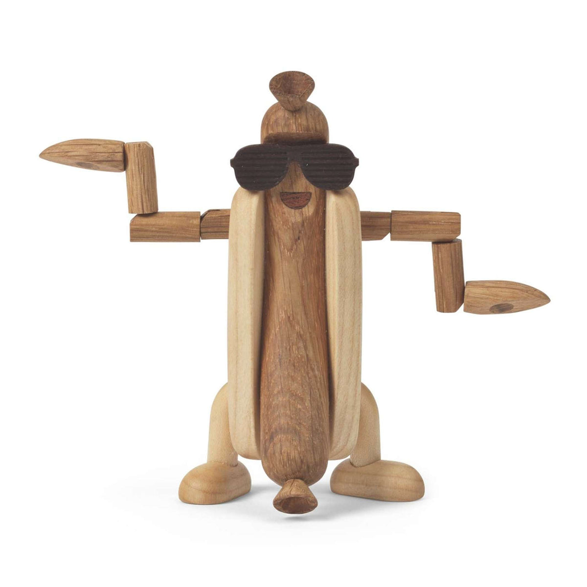 Holzfigur Woodies "Harry Hot Dog" – 11 cm | Spring Copenhagen