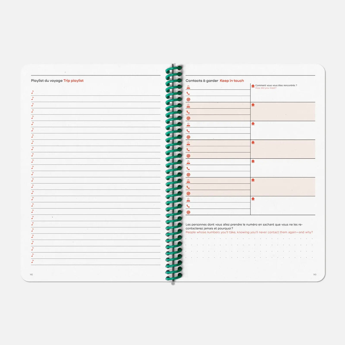 Travel Notebook "Carnet de Voyage" – A5 · 150 Pages | Papier Tigre