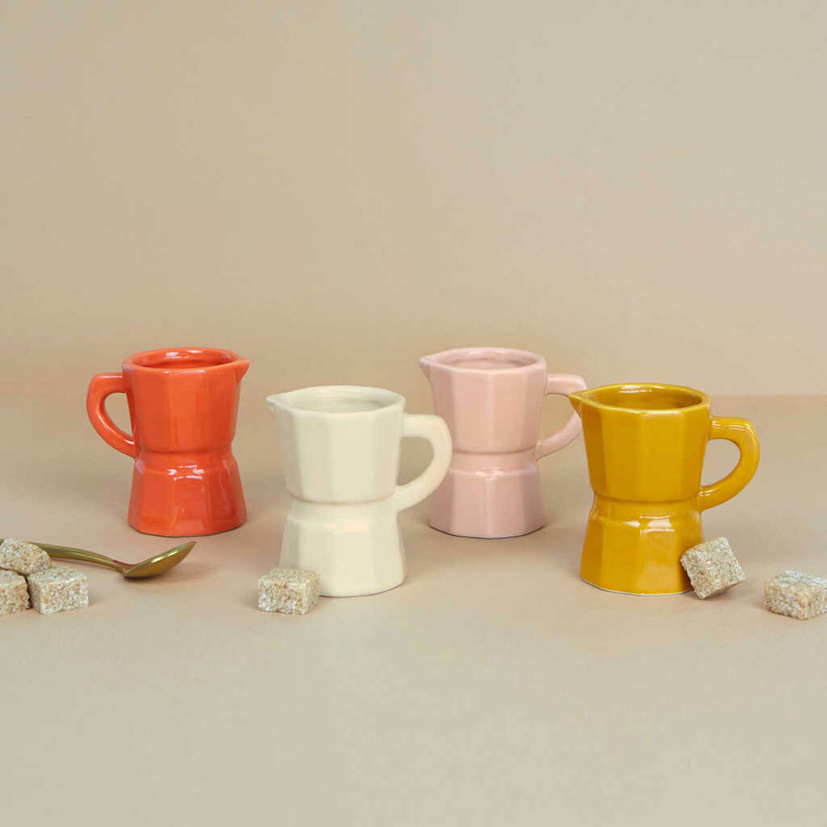 Espressotassen-Set "Moka Caramel" – Keramik · 4x 60 ml | Balvi