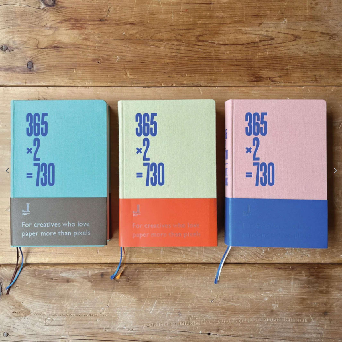 Notizbuch 365×2 Rosa Pink – Letterpress, A5, 2 Jahre | Tomigaya