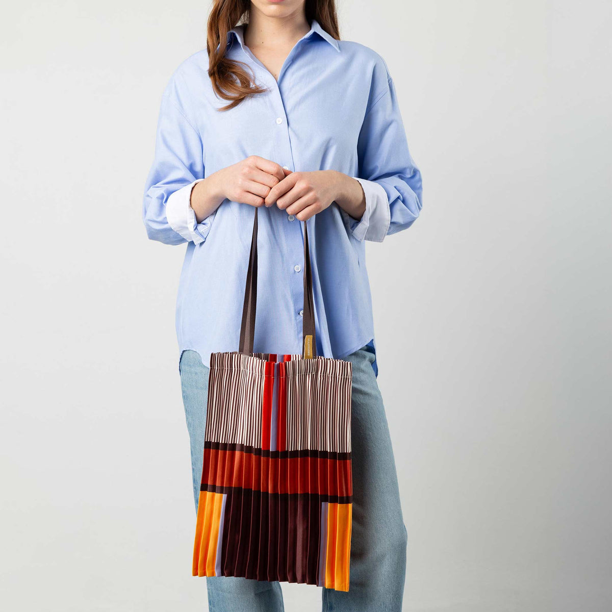 Tote Bag Bagheria – Plissee-Satin · 40 × 48 cm | Multitudes