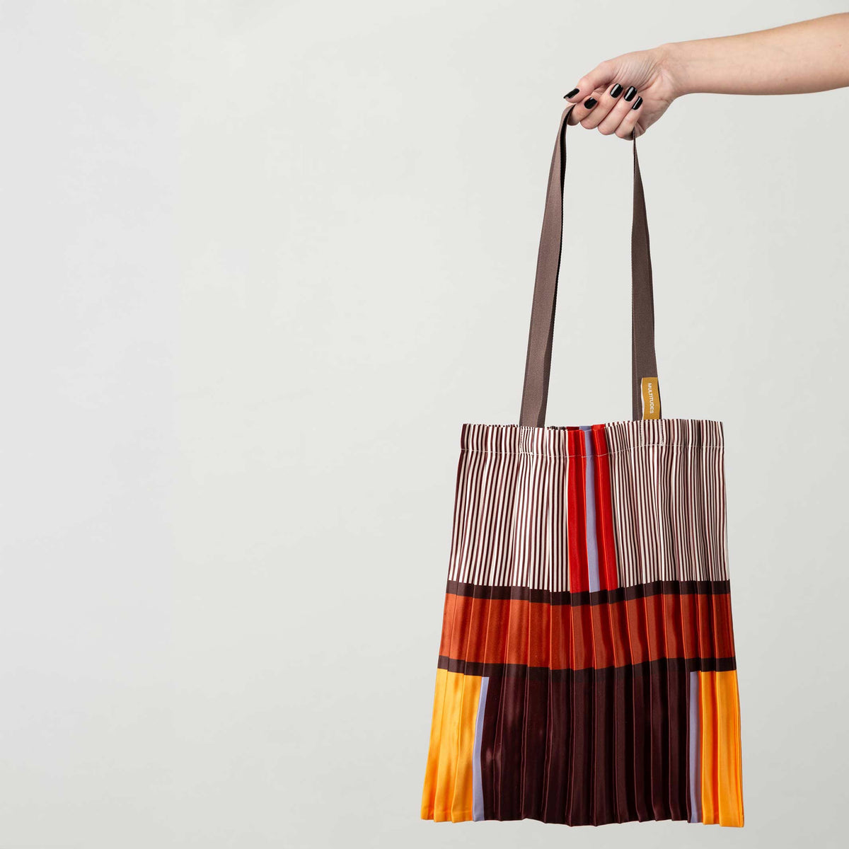 Tote Bag Bagheria – Plissee-Satin · 40 × 48 cm | Multitudes