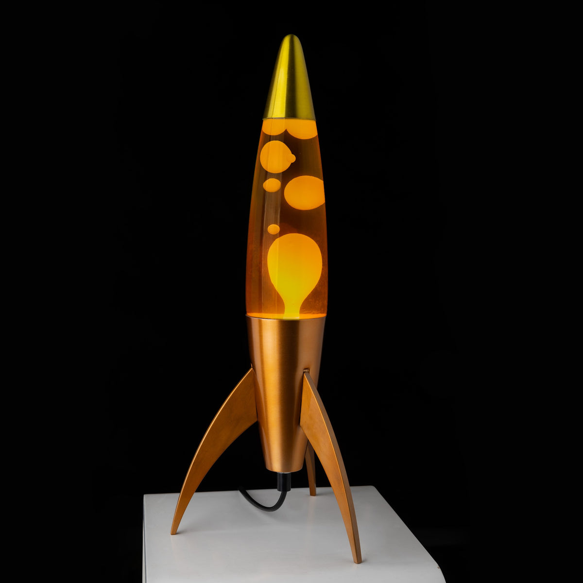 Lavalampe Rocket – Orange Gradient · Retro · 45 cm | Fisura