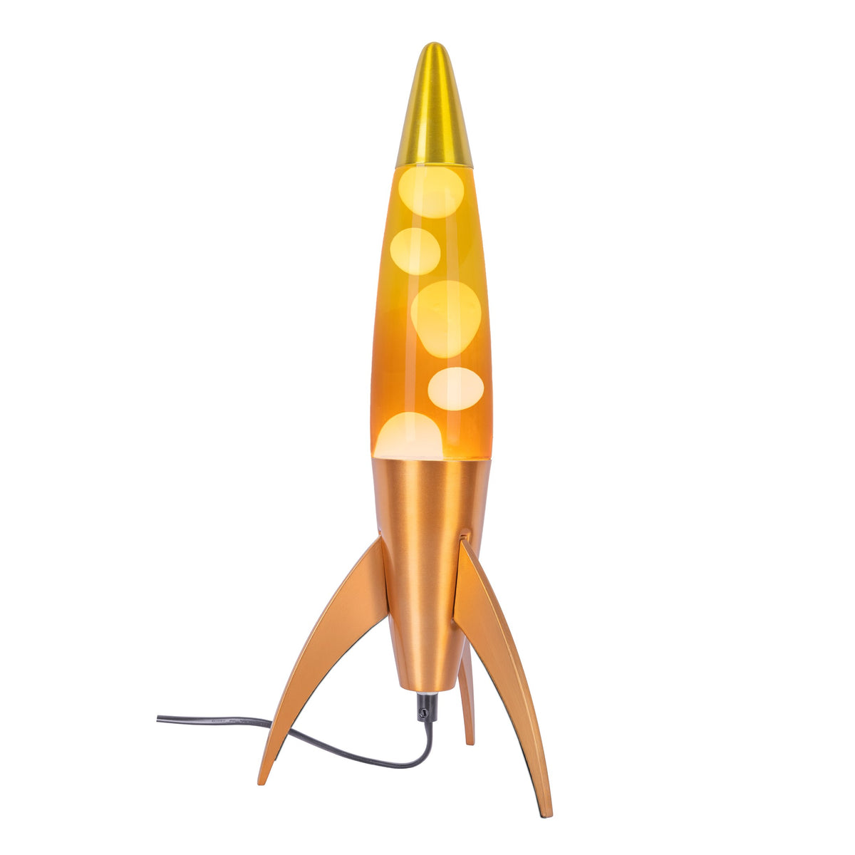 Lavalampe Rocket – Orange Gradient · Retro · 45 cm | Fisura