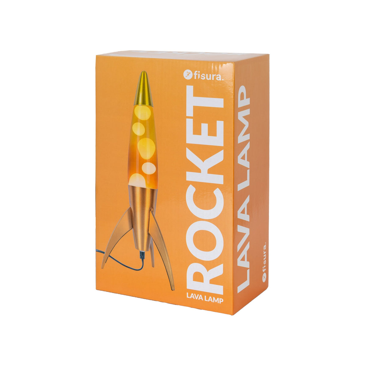 Lavalampe Rocket – Orange Gradient · Retro · 45 cm | Fisura
