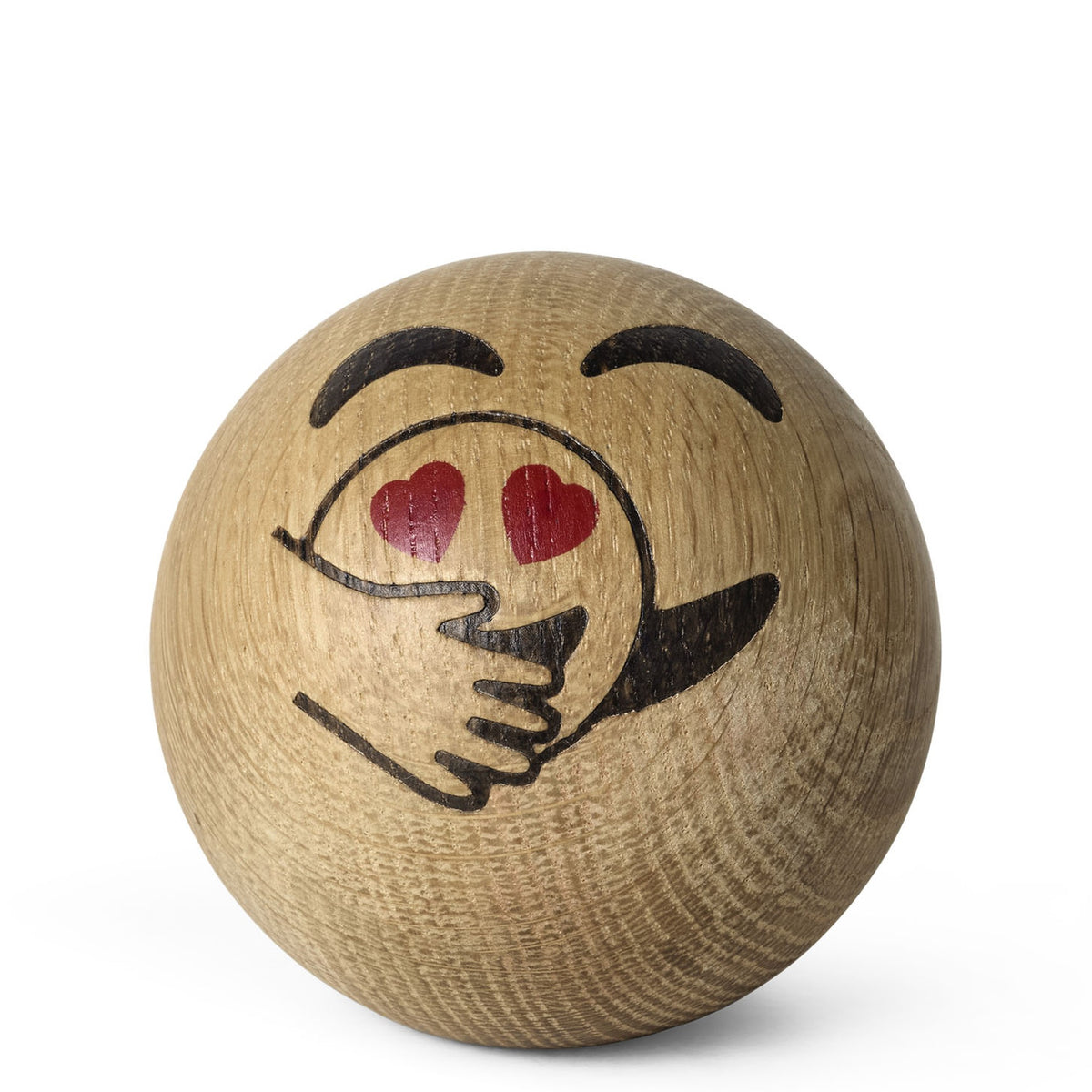 Holz-Emoticon Cuddle – Eiche · 7 cm | Spring Copenhagen