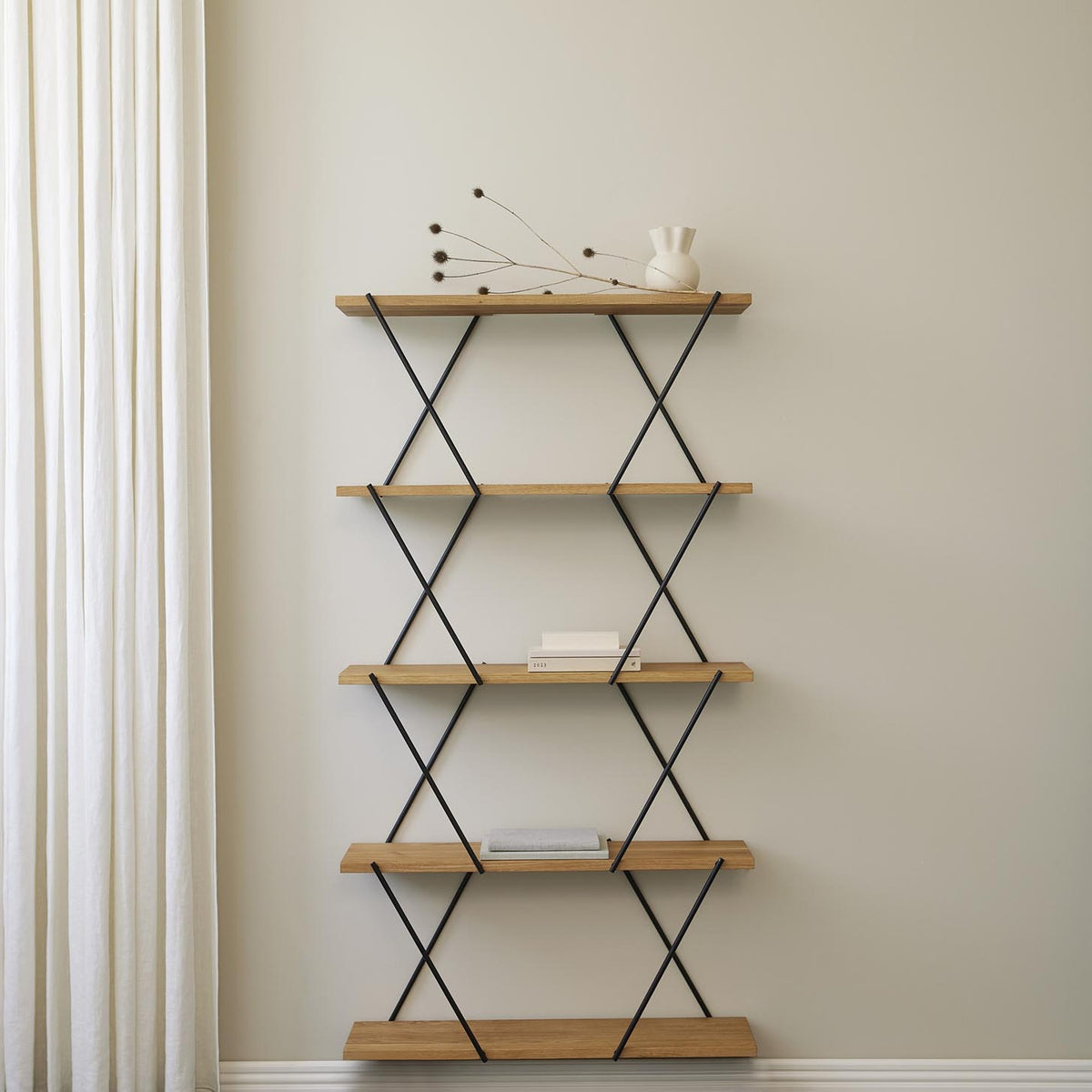 Erweiterungsregal XO1 – FSC-Eiche · Stahl · 80 cm | Spring Copenhagen · Wandregal