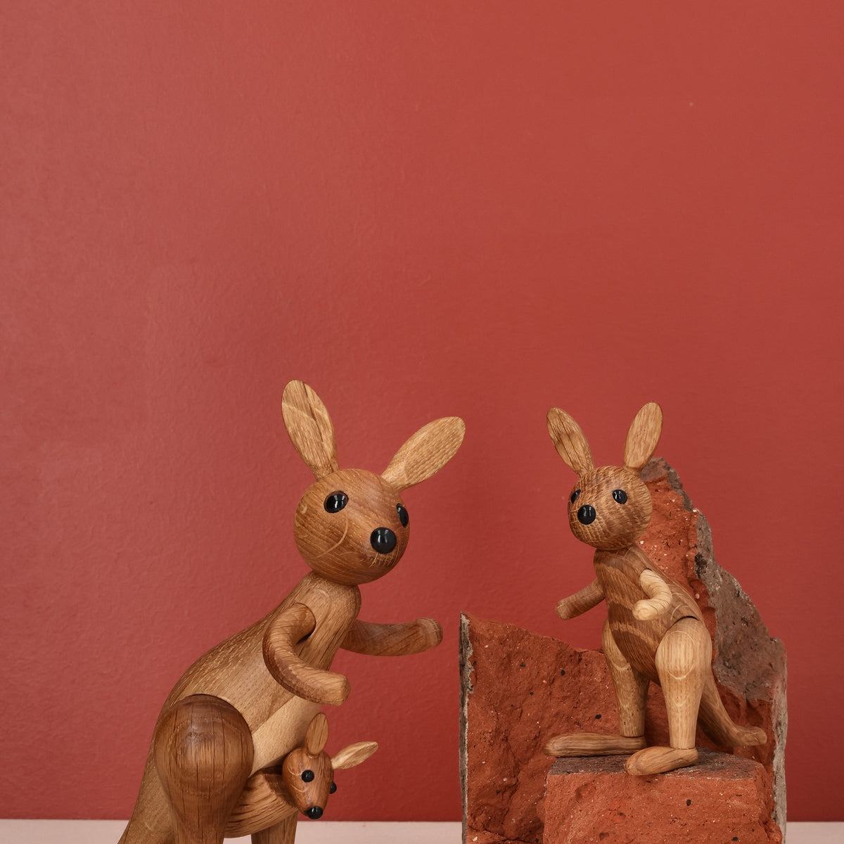 Wooden Kangaroo Roo – 11.5 cm · Animal Figure | Spring Copenhagen · Desk Decor