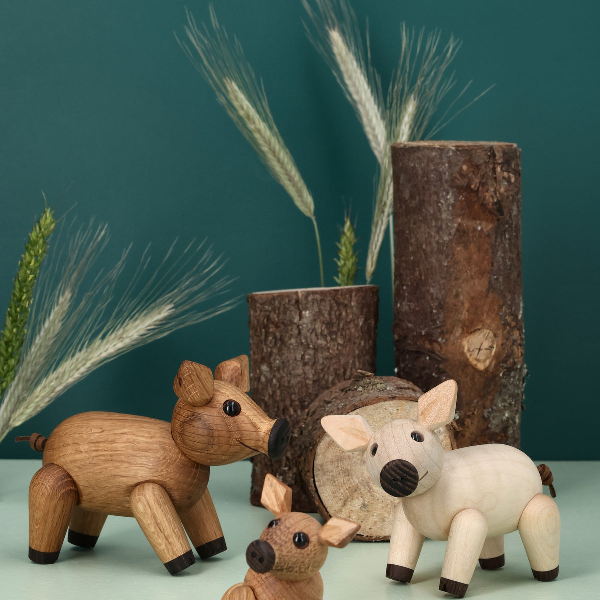 Holzschwein Poppy – 6 cm · Tierfigur | Spring Copenhagen · Tischdeko