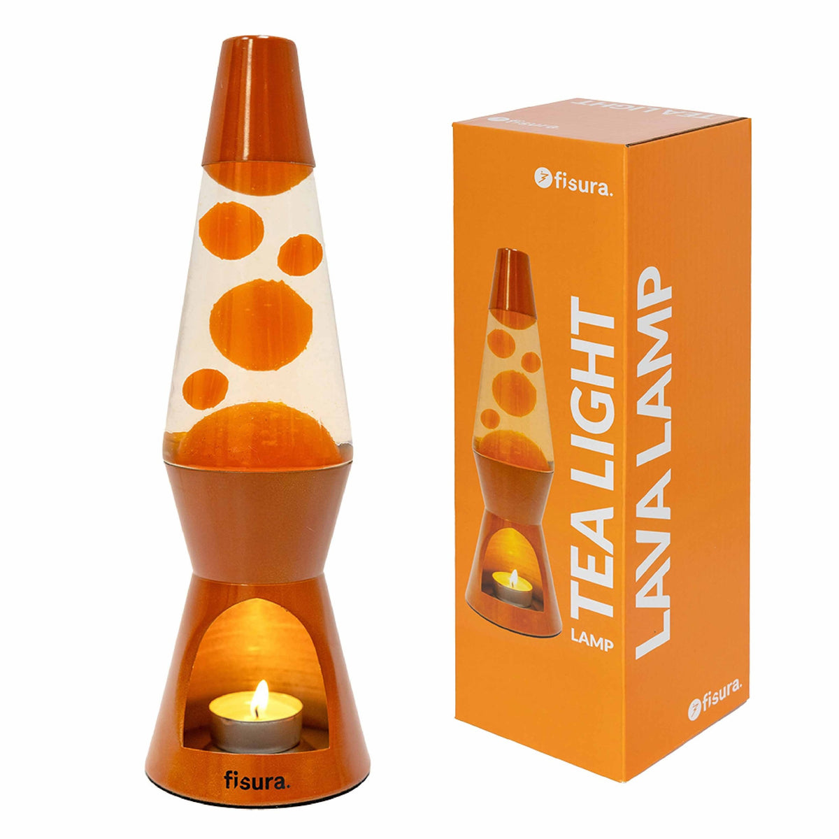 Lavalampe Teelicht – Terrakotta · 31,5 cm | Fisura
