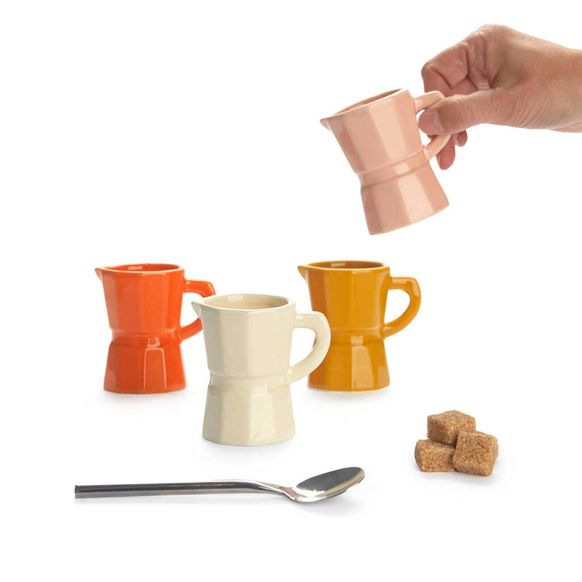Kaffeetassen-Set "Moka Caramel" – Keramik · 4x 120 ml | Balvi