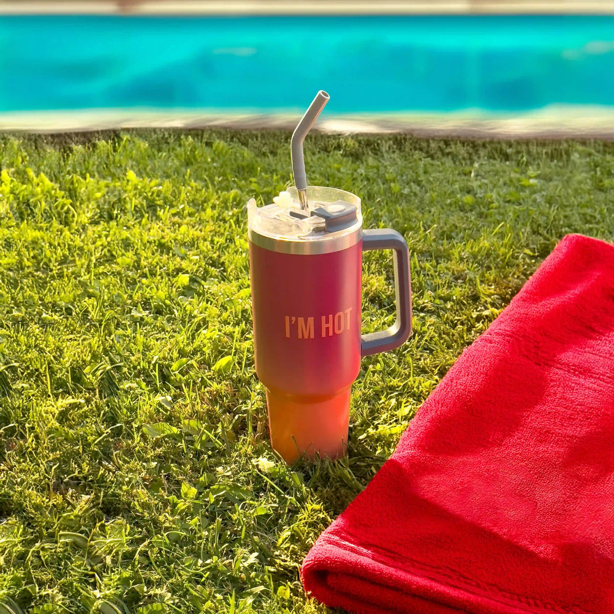 XXL-Thermosflasche "I'm Hot" – Edelstahl · 1,2 l | Fisura
