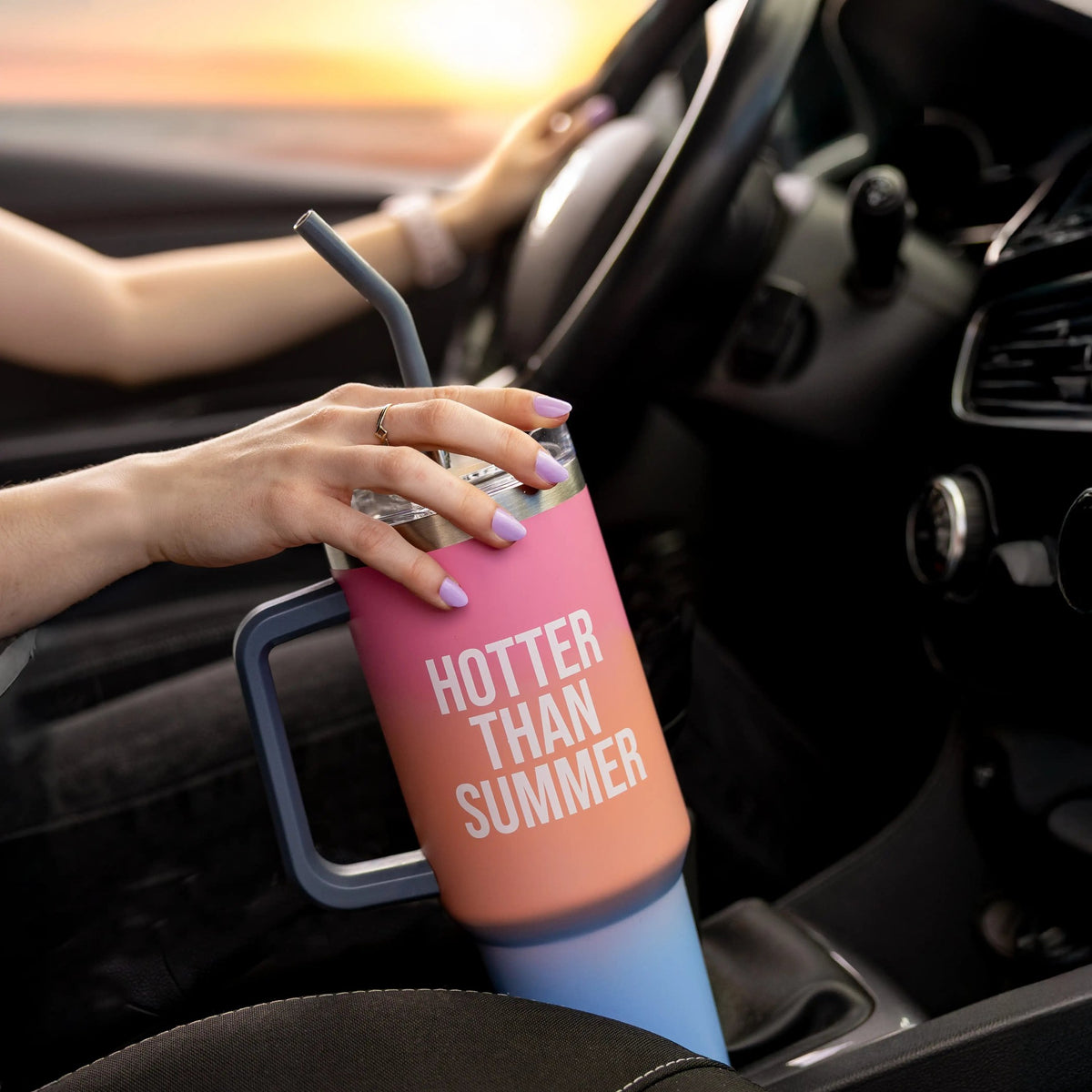 XXL-Thermosflasche "Hotter Than Summer" – Edelstahl · 1,2 l | Fisura