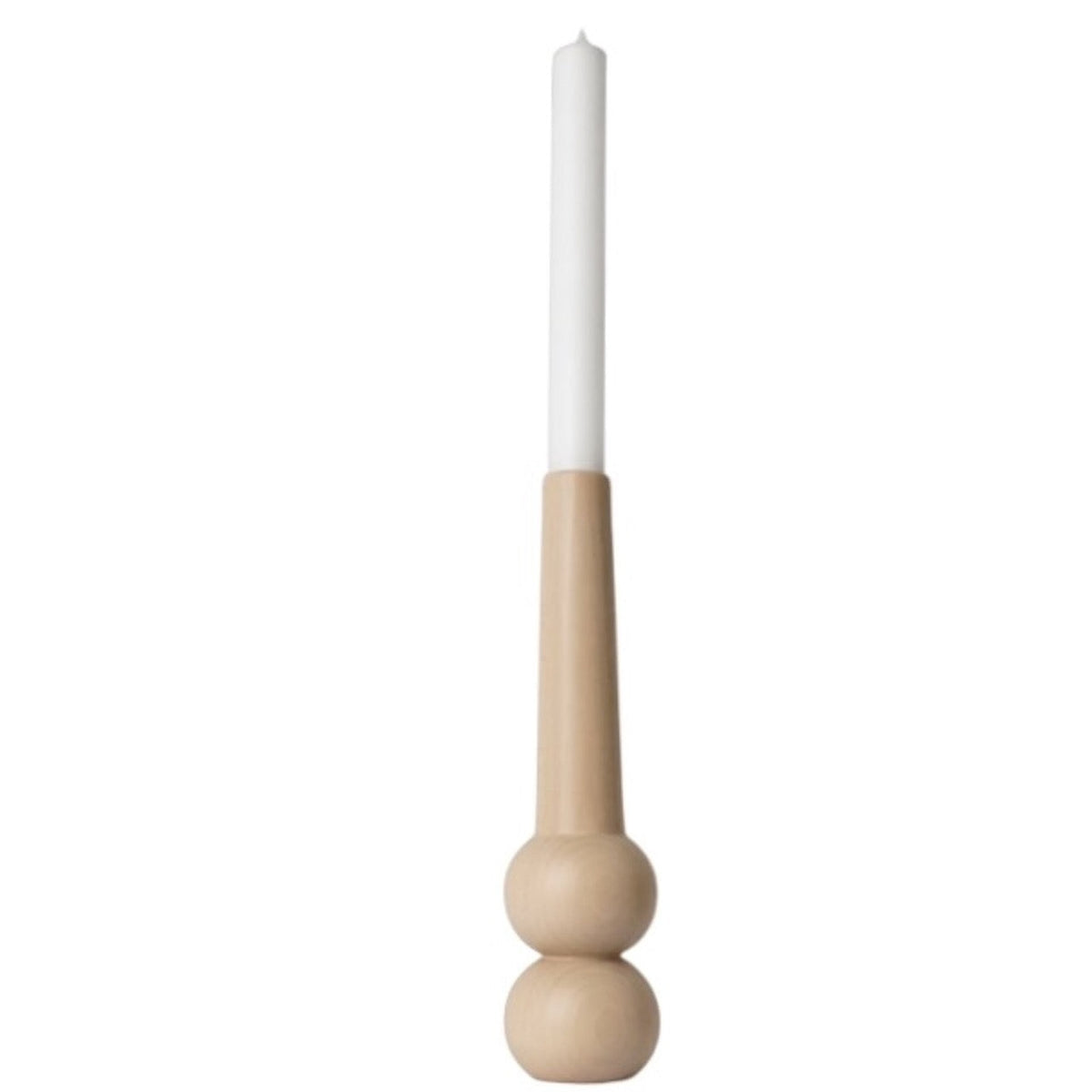 Candleholder "Cone High" – Beech · 32 cm | Lemon Lily