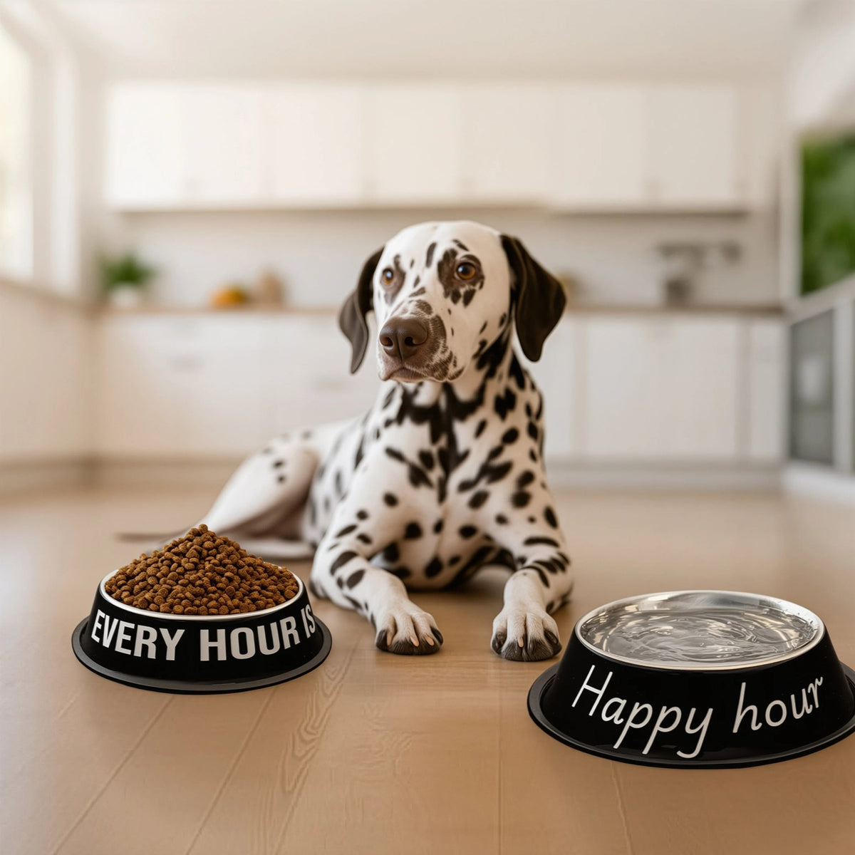 Hundenapf-Set "Happy Hour" – Edelstahl · 500 + 1000 ml | Fisura