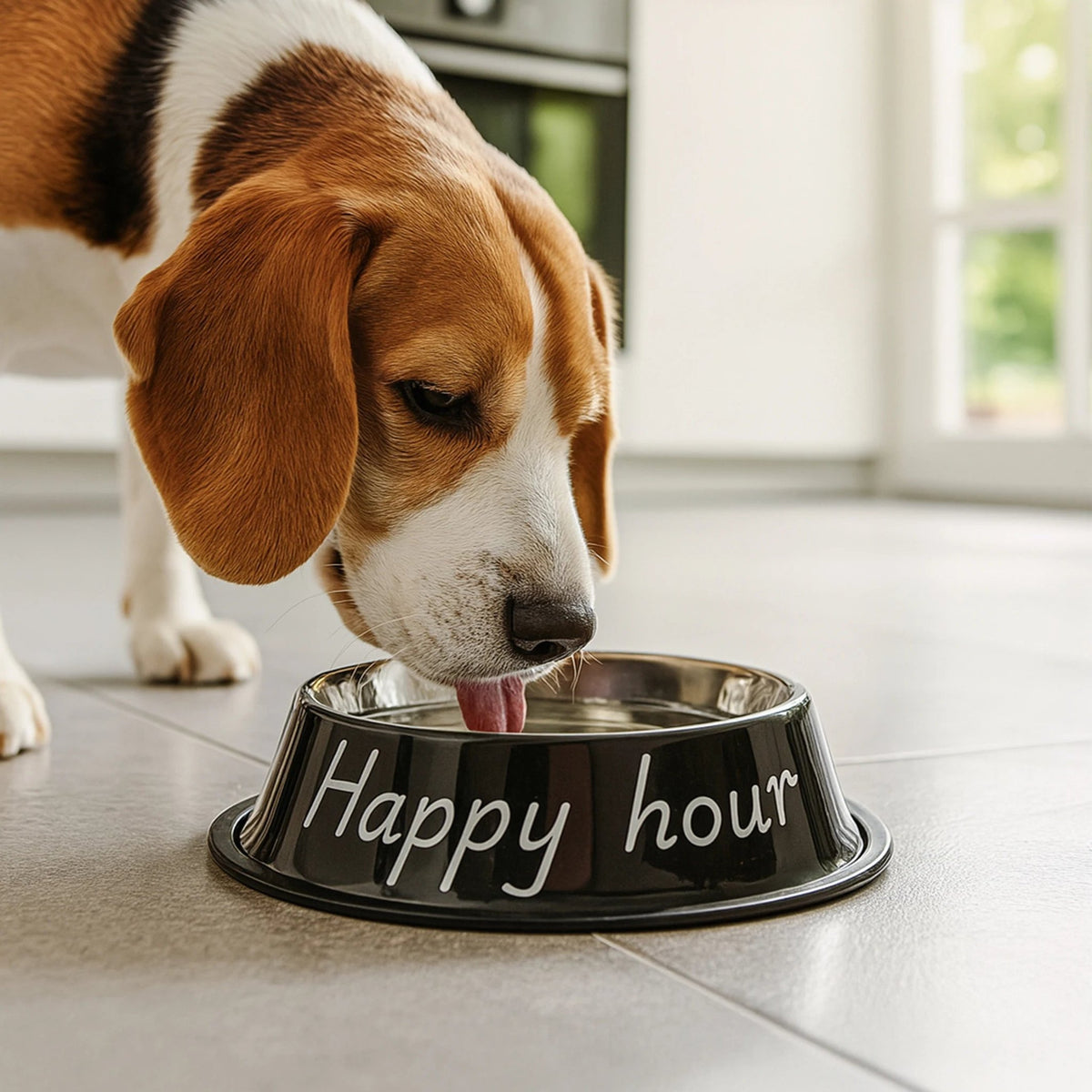 Hundenapf-Set "Happy Hour" – Edelstahl · 500 + 1000 ml | Fisura