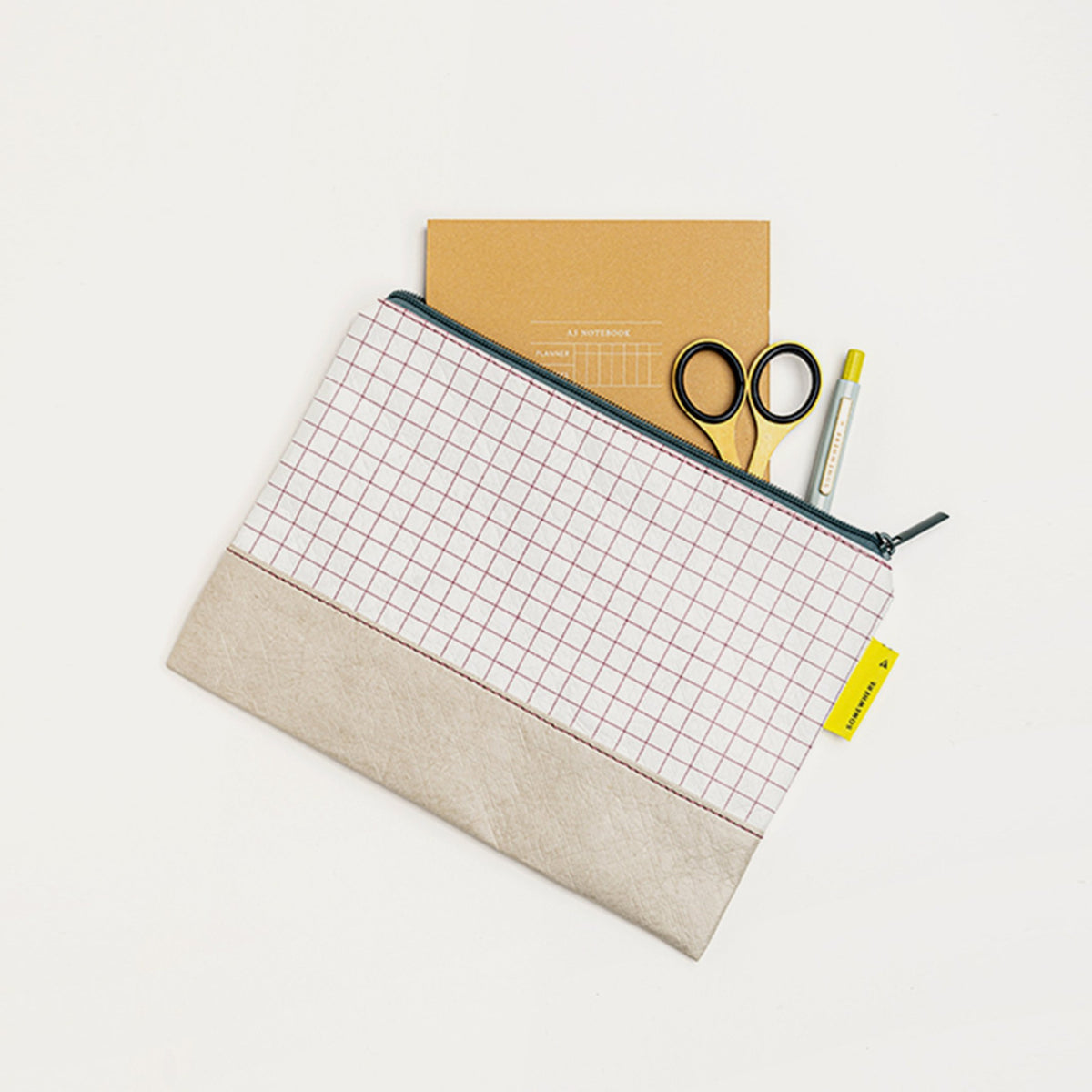 Tasche "Organizer Pouch" – Grau · Tyvek · 25x18 cm | Somewhere