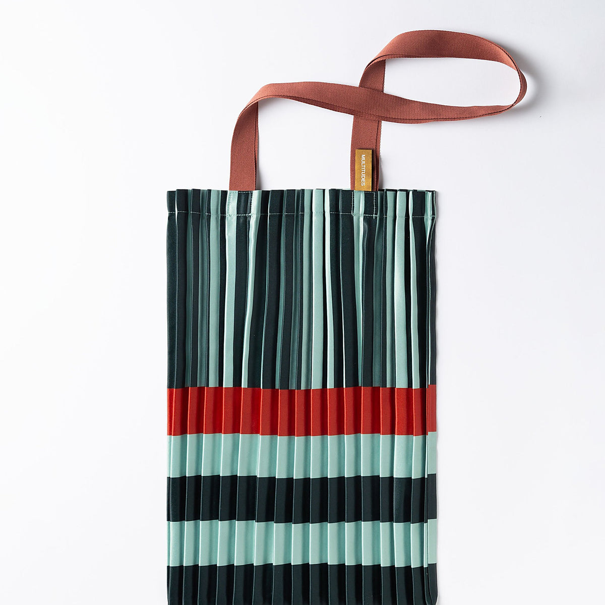 Tote Bag Smeralda – Plissee-Satin · 40 × 48 cm | Multitudes
