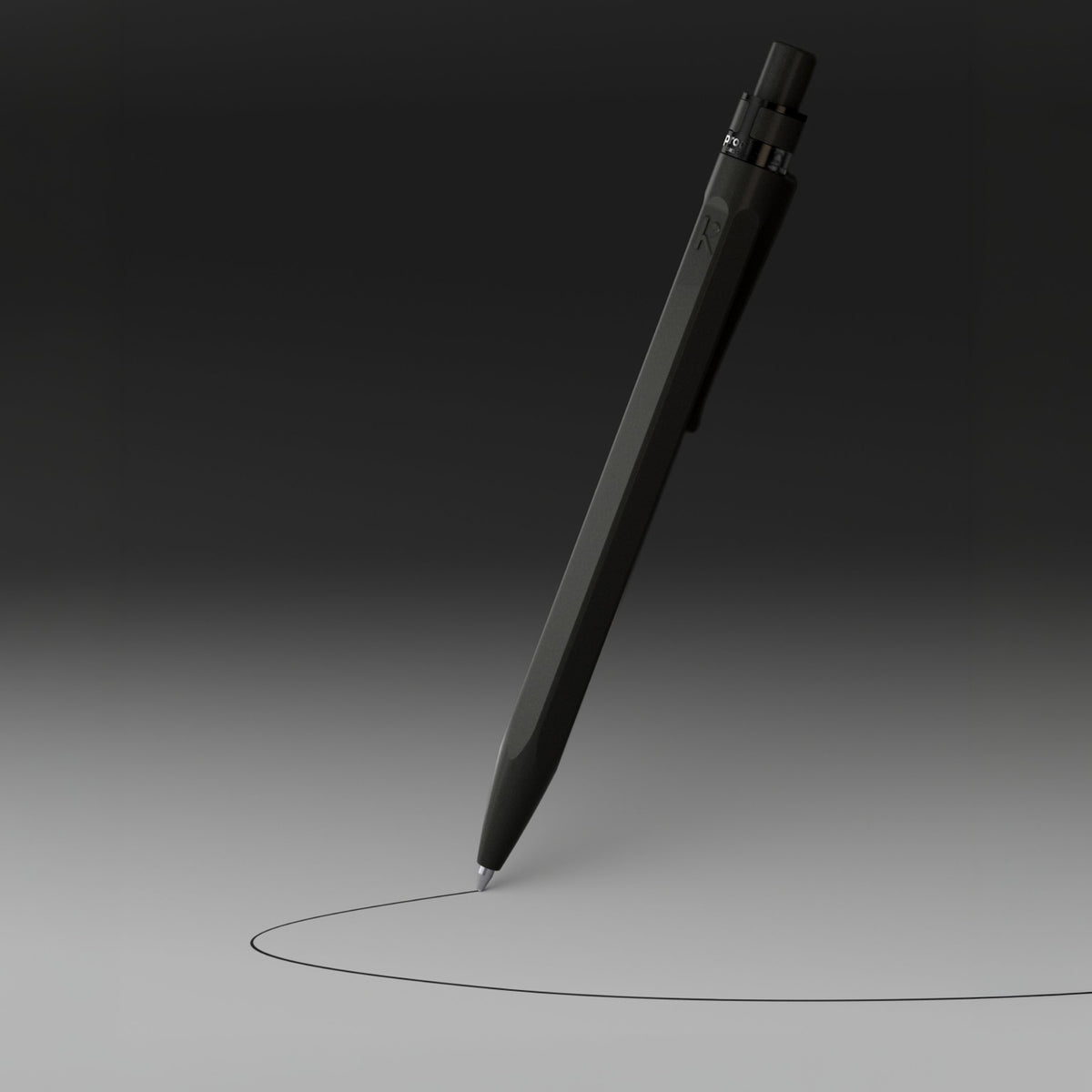 Kugelschreiber "Stone Pen" – Schwarz · 14,2 cm | Karst
