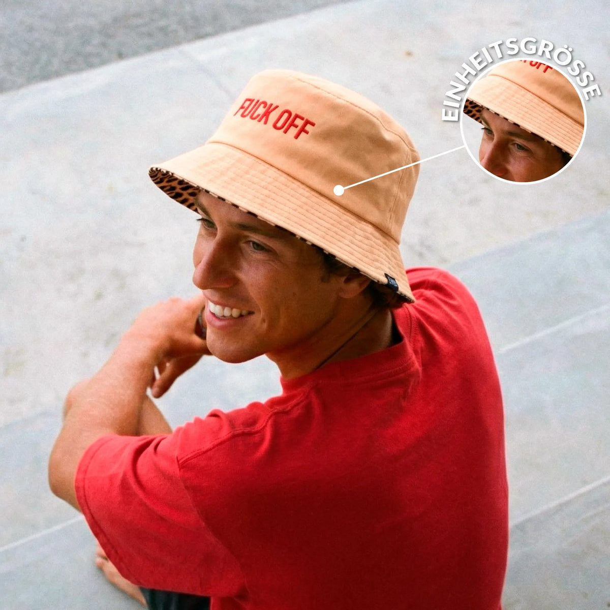Bucket Hat "Fuck Off" – Baumwolle | Fisura