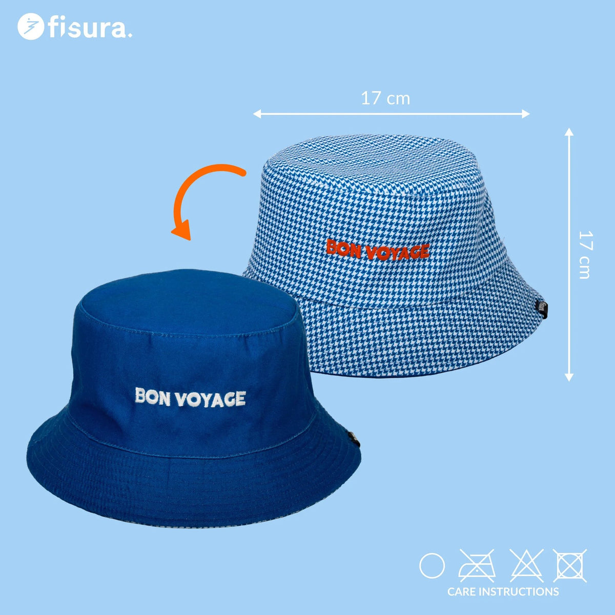 Bucket Hat "Bon Voyage" – Baumwolle | Fisura