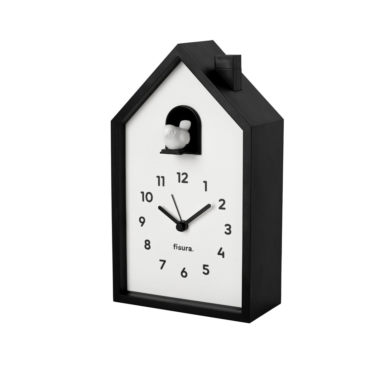 Kuckuckswecker – Schwarz/Weiß · 20,5 cm | Fisura