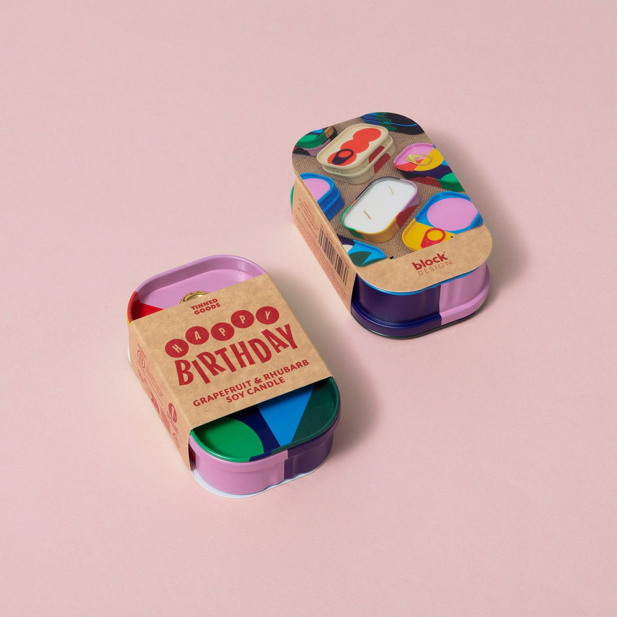 Duftkerze "Happy Birthday" – Sojawachs · in Dose | Block Design