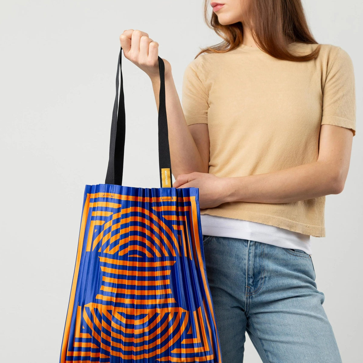 Tote Bag Marzamemi – Plissee-Satin · 40 × 48 cm | Multitudes