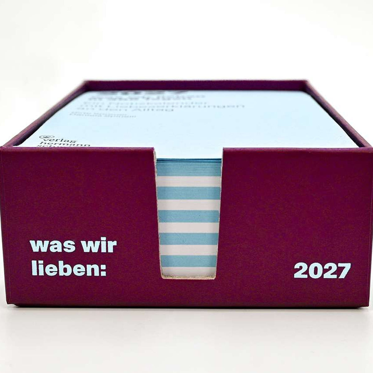 Desk Calendar "Was Wir Lieben" 2027 – German Edition | Hermann Schmidt