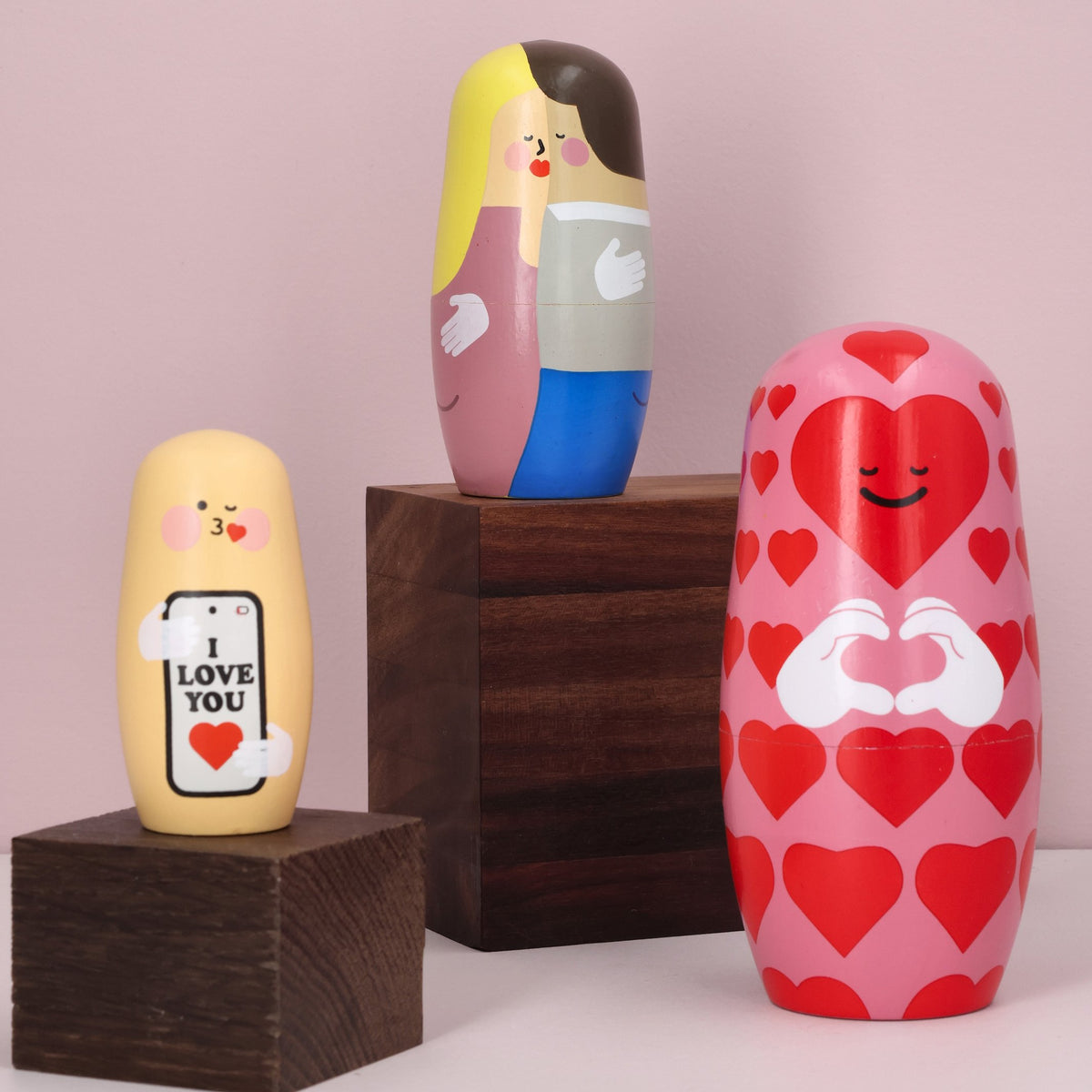 Matroschka Expressions Liebe – Kirschholz · 14 cm | Spring Copenhagen