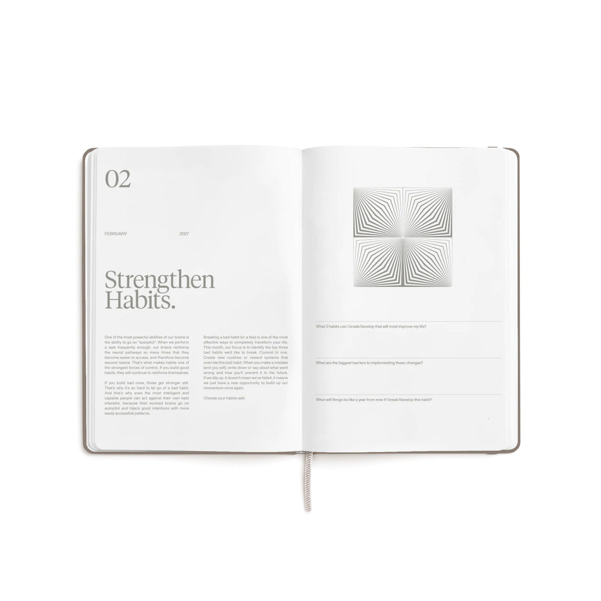 Tagesplaner 2027 2er-Set – Steinpapier · A5 Hardcover · Latte | Karst