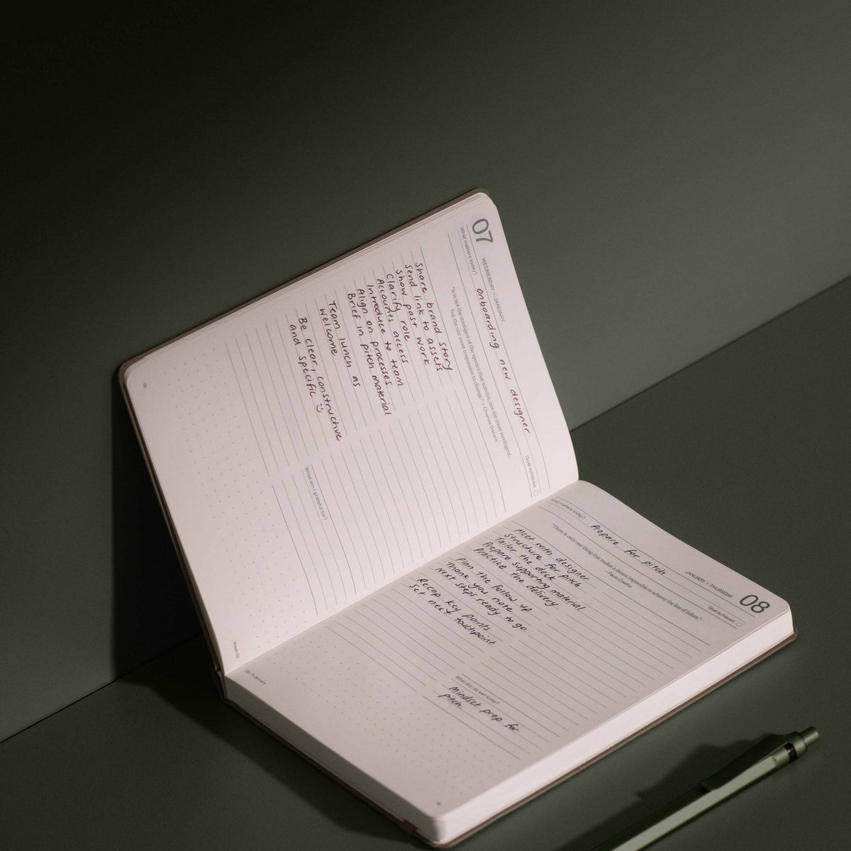 Tagesplaner 2027 2er-Set – Steinpapier · A5 Hardcover · Latte | Karst